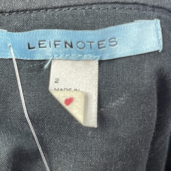 NWT Anthro Leifnotes Black Skirt Size 2 Eyelet Silk Asymmetrical Whimsigoth - Picture 7 of 9